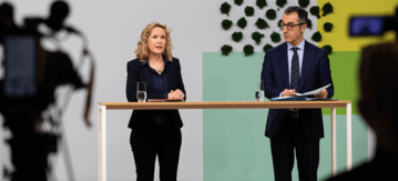 Steffi Lemke und Cem Özdemir auf dem Agrarkongress 2022