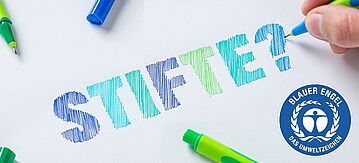 Stifte mit dem Blauen Engel