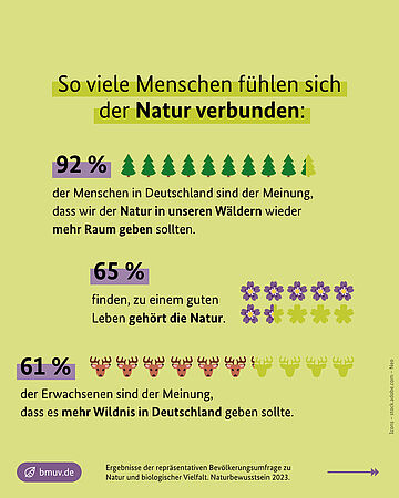 Infografik Naturbewusstseinsstudie