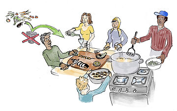 Schnibbel with a friend: Kochen mit geretteten Lebensmitteln