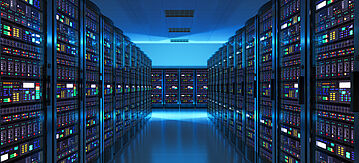 Serverraum in einem Datencenter
