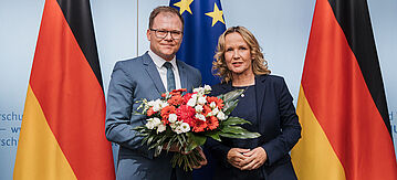 Amtsübergabe: Carsten Schneider und Steffi Lemke