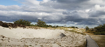 Fahrt durch die Dünen