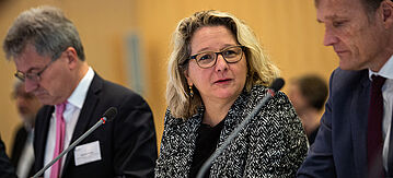 Svenja Schulze beim Aktionsbündnis Klimaschutz