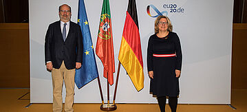 Svenja Schulze mit João Pedro Matos Fernandes