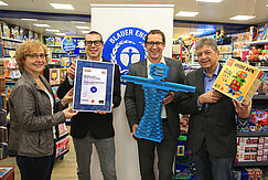 Blauer Engel für Biblo - Urkundenübergabe