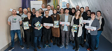 Gruppenfoto mit Umweltstaatssekretärin Christiane Rohleder