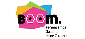 Logo BOOM Feriencamps - Berufsorientierung und Nachhaltigkeit mal anders