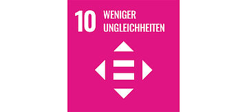 Icon für Ziel 10: Weniger Ungleichheiten