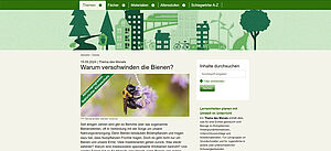 Screenshot von Umwelt im Unterricht
