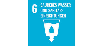Icon für Ziel 6: Sauberes Wasser und Sanitäreinrichtungen