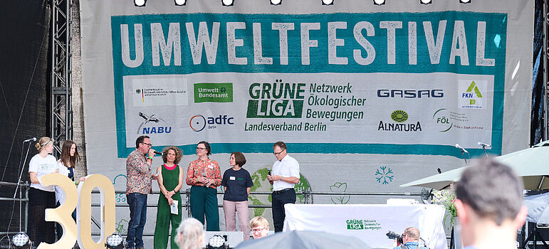 Podium beim Umweltfestival 2025
