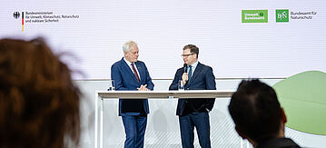Bundesumweltminister Carsten Schneider und Bundeslandwirtschaftsminister Alois Rainer 