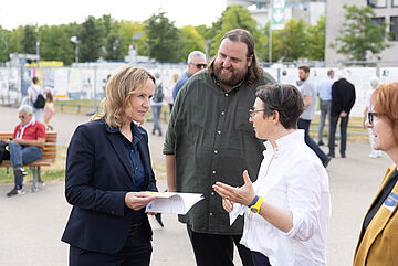 Steffi Lemke beim Demokratiefest