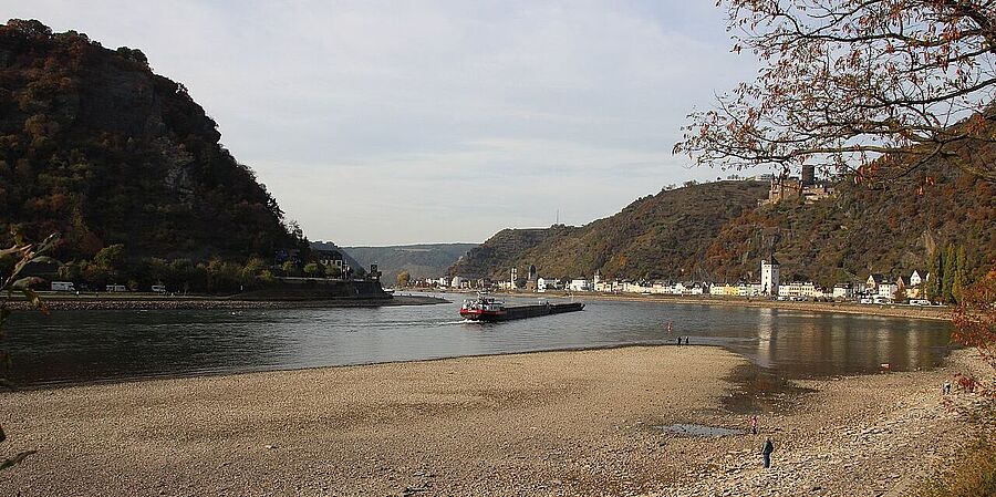 Niedrigwasser im Rhein