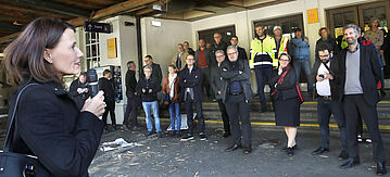 Rita Schwarzelühr-Sutter übergibt Förderbescheid für 4,8 Millionen Euro an Oberbürgermeister Palmer