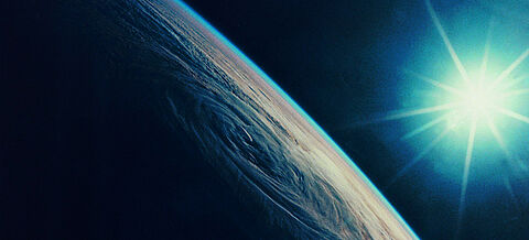 Earth showing a tropical storm in the eastern Indian Ocean and the western coast of Australia