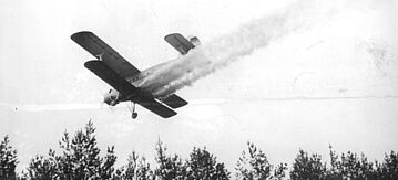 Agrarflieger zur Schädlingsbekämpfung