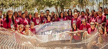 Gruppenbild der Fischerfrauen in der Region Costa dos Corais