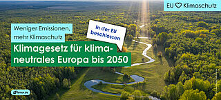 Grafik: Klimagesetz für klimaneutrales Europa bis 2050