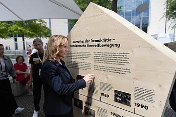 Steffi Lemke beim Demokratiefest