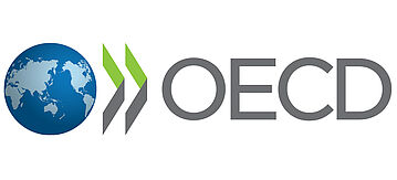 Weltkugel und Schriftzug OECD