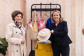 Steffi Lemke mit der Präsidentin des Bundesamtes für Strahlenschut, Dr. Inge Paulini.