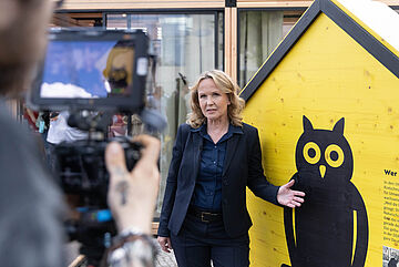 Steffi Lemke beim Demokratiefest