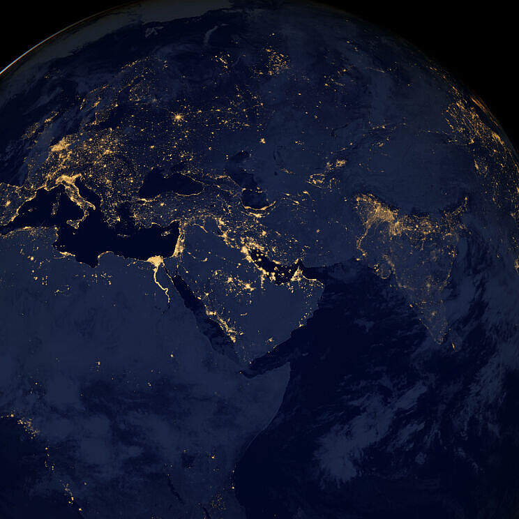 Satellitenaufnahme der Erde