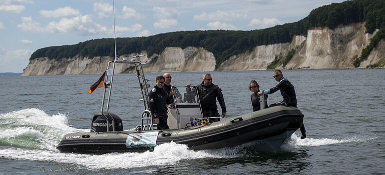 Tauchgang vor dem Königsstuhl in Sassnitz