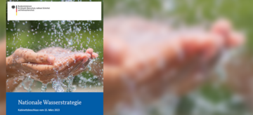 Cover Nationale Wasserstrategie: Hände unter fließendem Wasser
