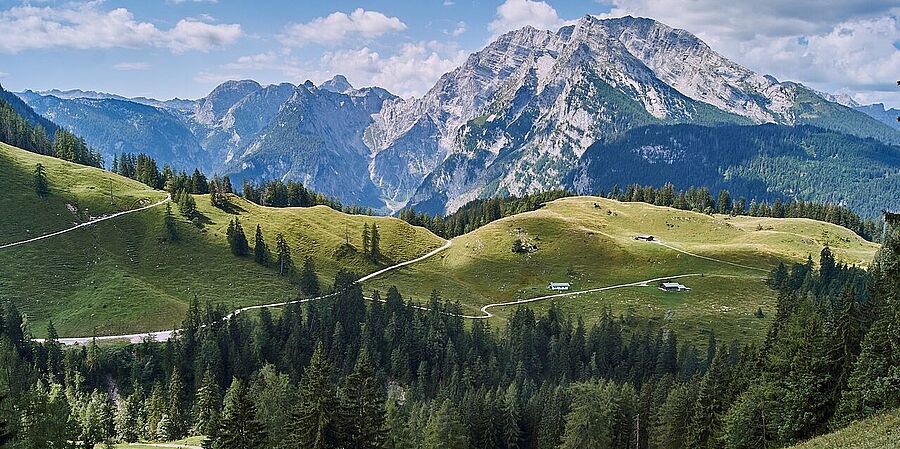 Blick auf den Watzmann im Nationalpark Berchtesgaden