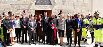 Gruppenbild mit Baustaatssekretär Gunther Adler