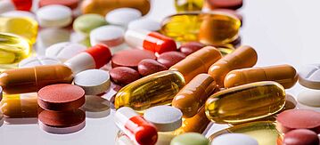 Pillen und Nährungsergänzungsmittel