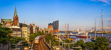 Blick auf den Hafen