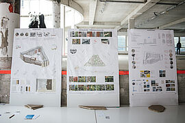 Poster mit einem Plan für Nachhaltigkeit.