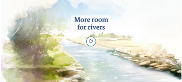 Illustration of a river landscape