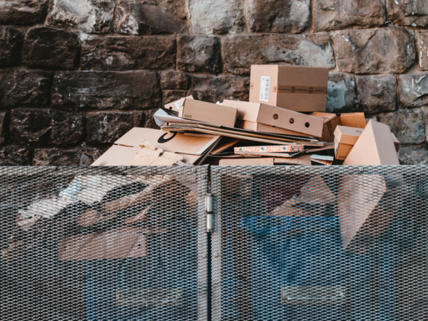 Entsorgte Kartonagen