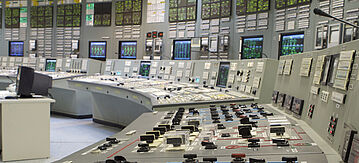 Kontrollraum eines russischen Kernkraftwerks