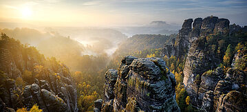 Panoaramablick Sächsische Schweiz