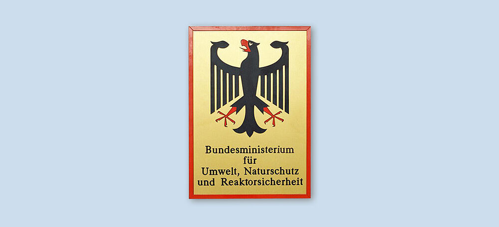 Archivbild Amtsschild Bundesumweltministerium