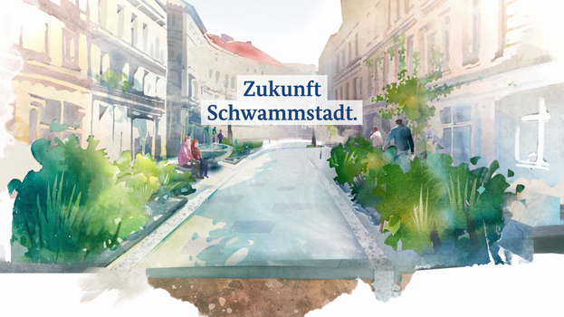 Illustration einer Stadt