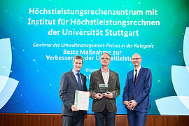 Gruppe "EMAS-Erfahrene": Höchstleistungsrechenzentrum mit Institut für Höchstleistungsrechnen der Universität Stuttgart (Baden-Württemberg)