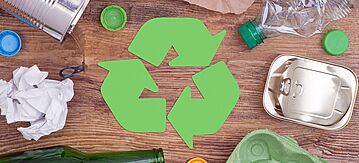 Recycling: Glas, Kunststoff, Metall und Papier