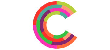Logo: ein butntes C