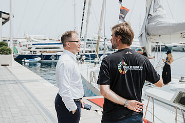 Carsten Schneider und Boris Herrmann. Weitere Informationen siehe Bildunterschrift