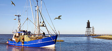 Krabbenkutter in der Nordsee