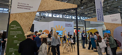 Trubel am BMUKN-Messestand 