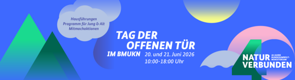 Banner zum Tag der offenen Tür im BMUKN 2026