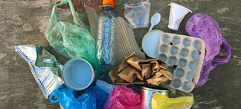 Diverser Verpackungsmüll